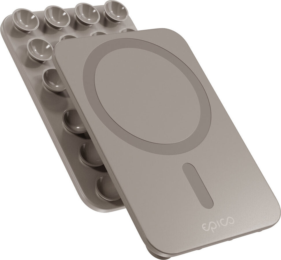 Epico Mag+ prísavný držiak na telefón MagSafe kompatibilný – titánový