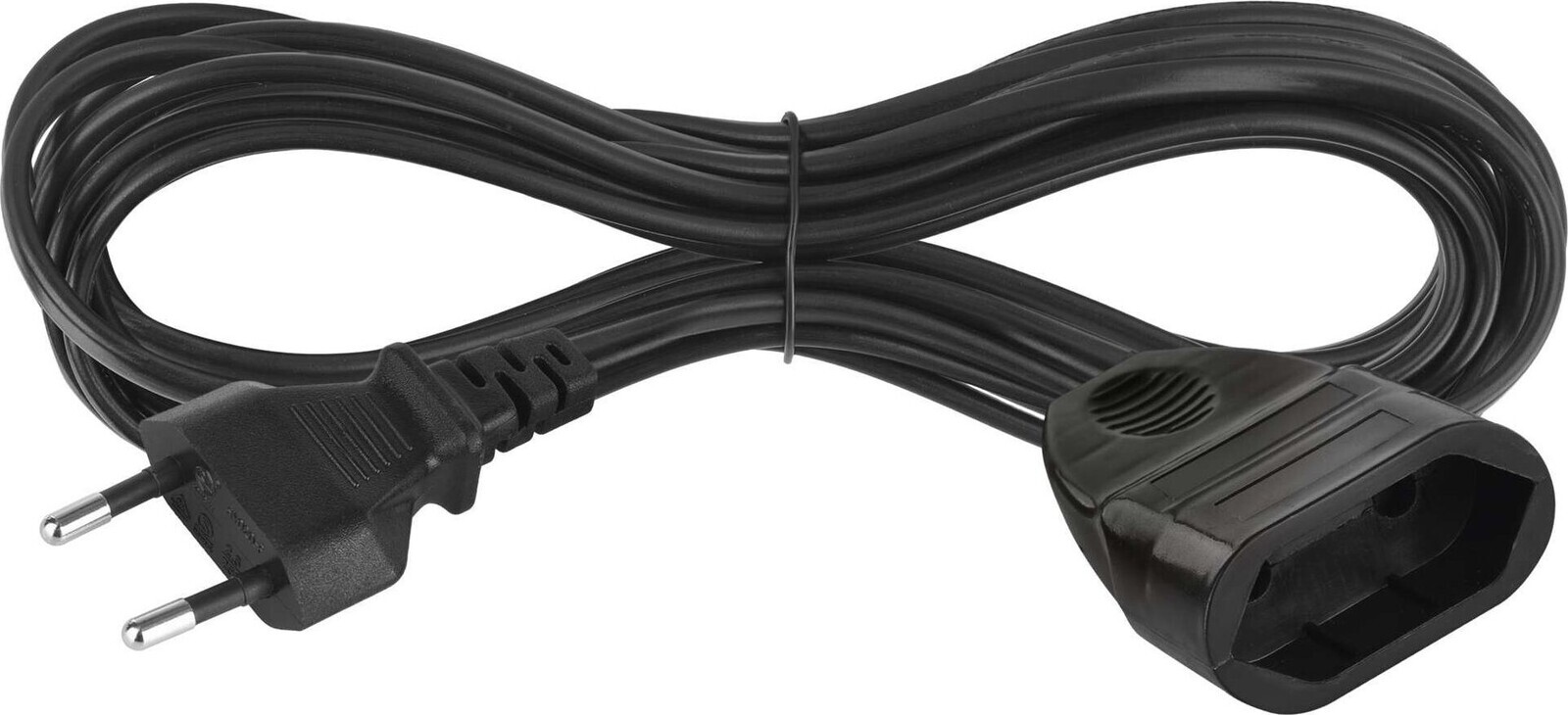 EMOS Dvojžilový pohyblivý prívod 5 m, čierny