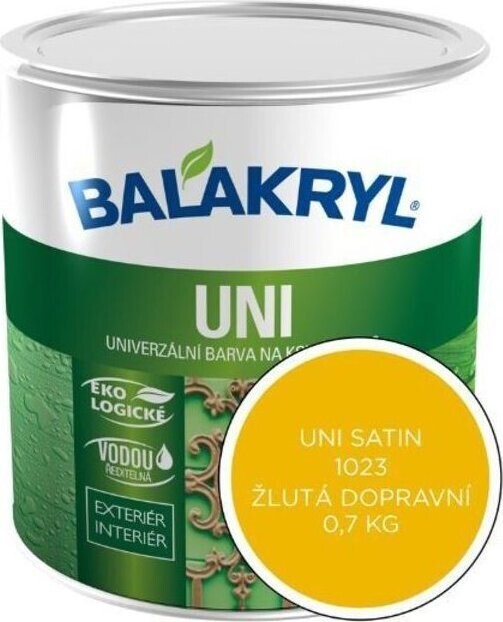 PPG Deco Czech Balakryl UNI SATIN 0,7 kg, 1023 dopravní žlutá