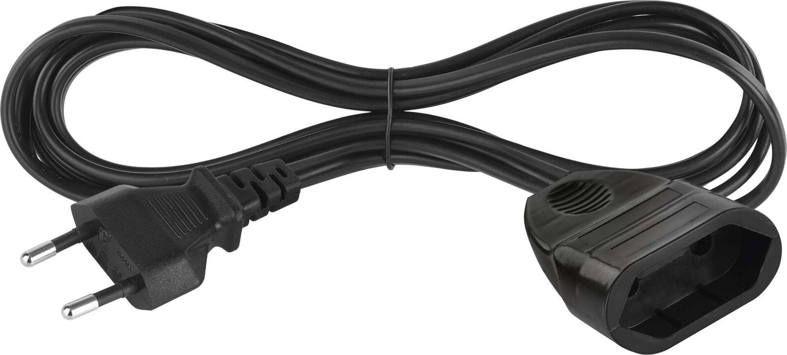 EMOS Dvojžilový pohyblivý prívod 1,5 m, čierny