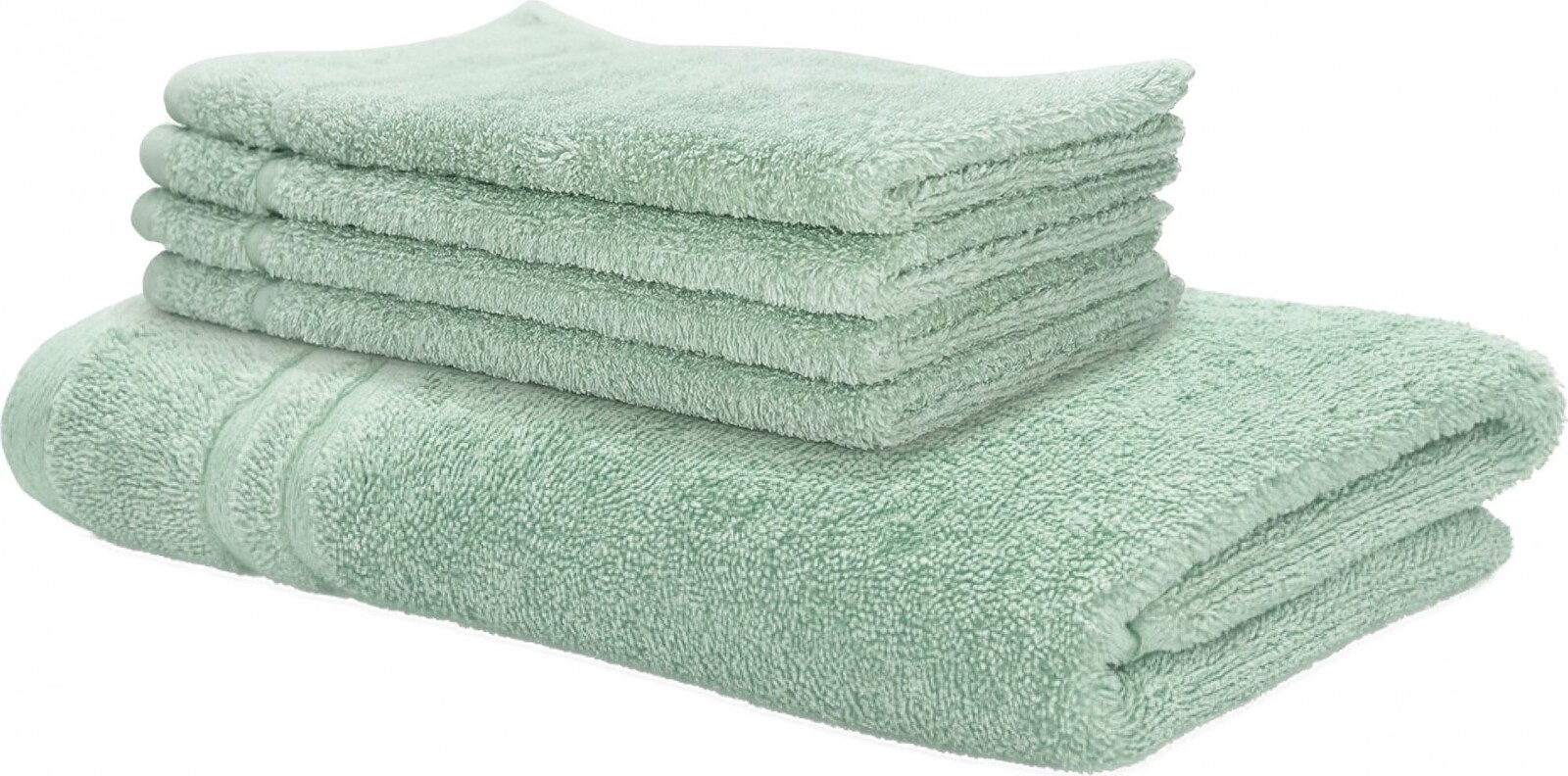 Siguro Súprava uterákov a osušky Comfy Touch L, Sage Green