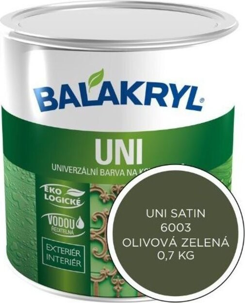 PPG Deco Czech Balakryl UNI SATIN 0,7 kg, 6003 olivová zelená