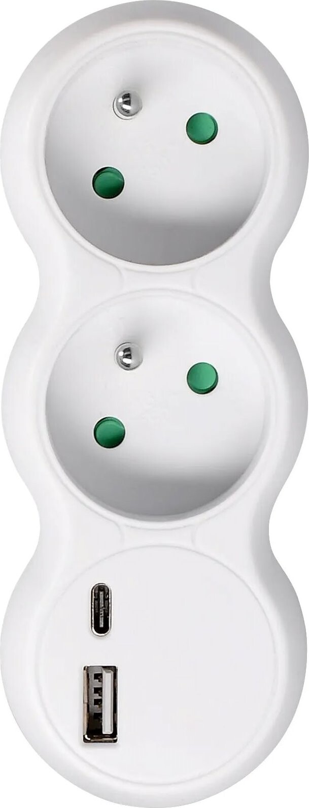 Solight 2× 10 A, USB A + C rýchlonabíjačka 20 W PD