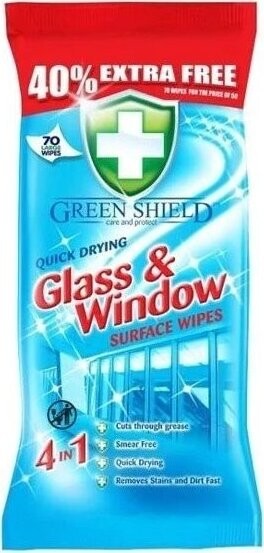 GREEN SHIELD Glass Window 70 ks