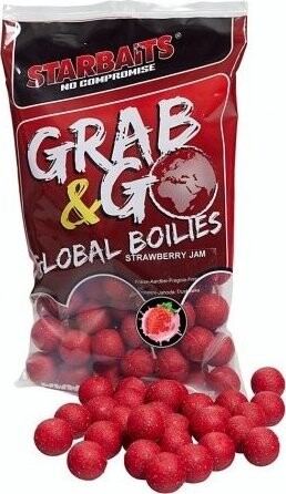 Starbaits Boilies Global Strawberry Jam 800 g 20 mm