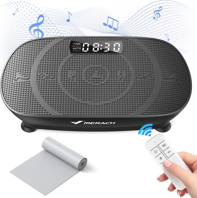 MERACH Vibrační podložka pro celé tělo 2398, šedá