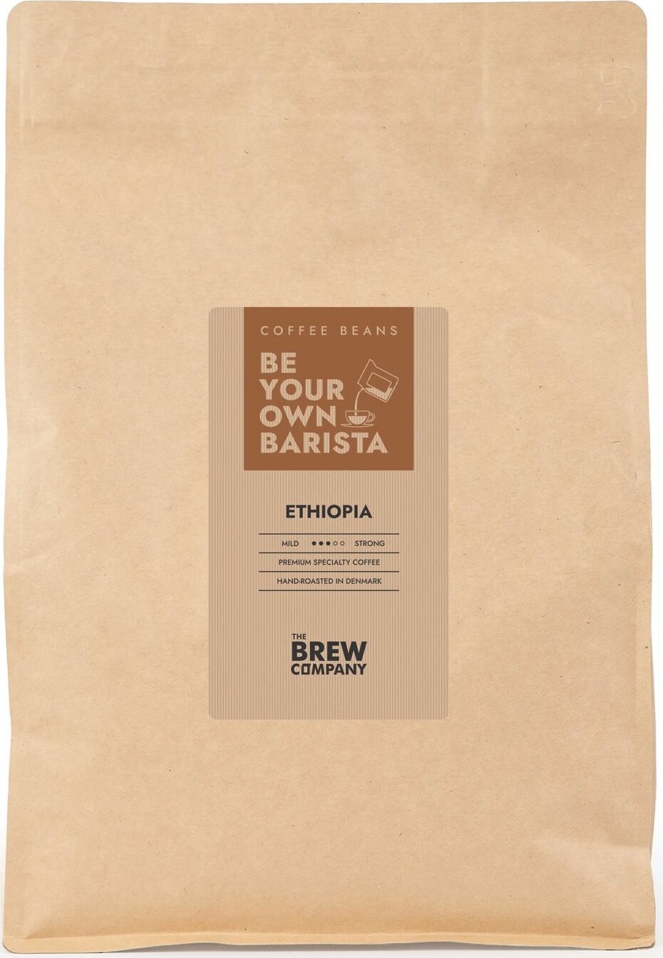 THE BREW COMPANY Káva zrnková Ethiopia 1000 g