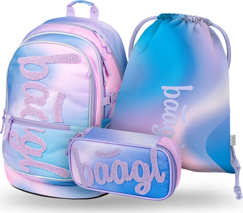 BAAGL SADA 3 Core Sky: batoh, peračník, vrecko GRS