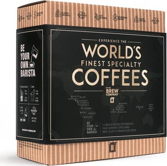THE BREW COMPANY – Darčekové balenie World Coffees 5 ks