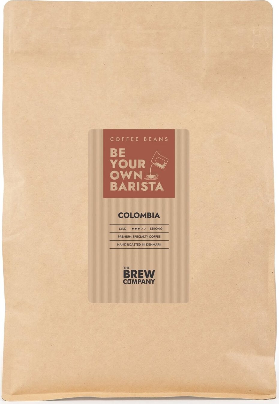 THE BREW COMPANY Káva zrnková Colombia 1000 g