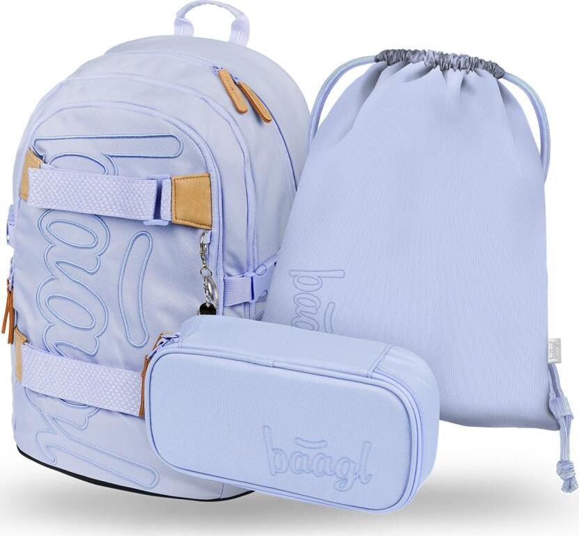 BAAGL 3 SADA Skate Lilac: batoh, peračník, vrecko