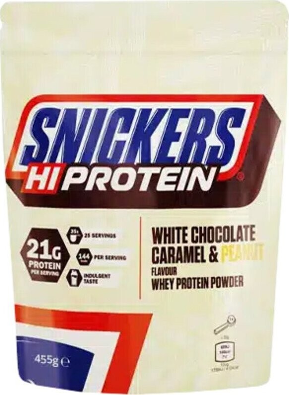 Mars Snickers HiProtein Powder 455 g White Chocolate, Caramel & Peanut Flavour