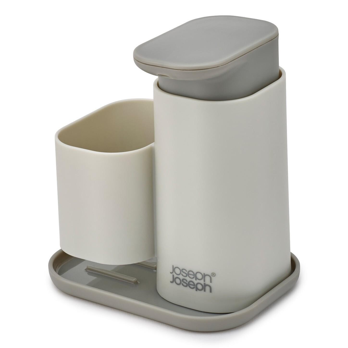 Dávkovač mydla DUO 851679 240 ml, šedá, plast, Joseph Joseph