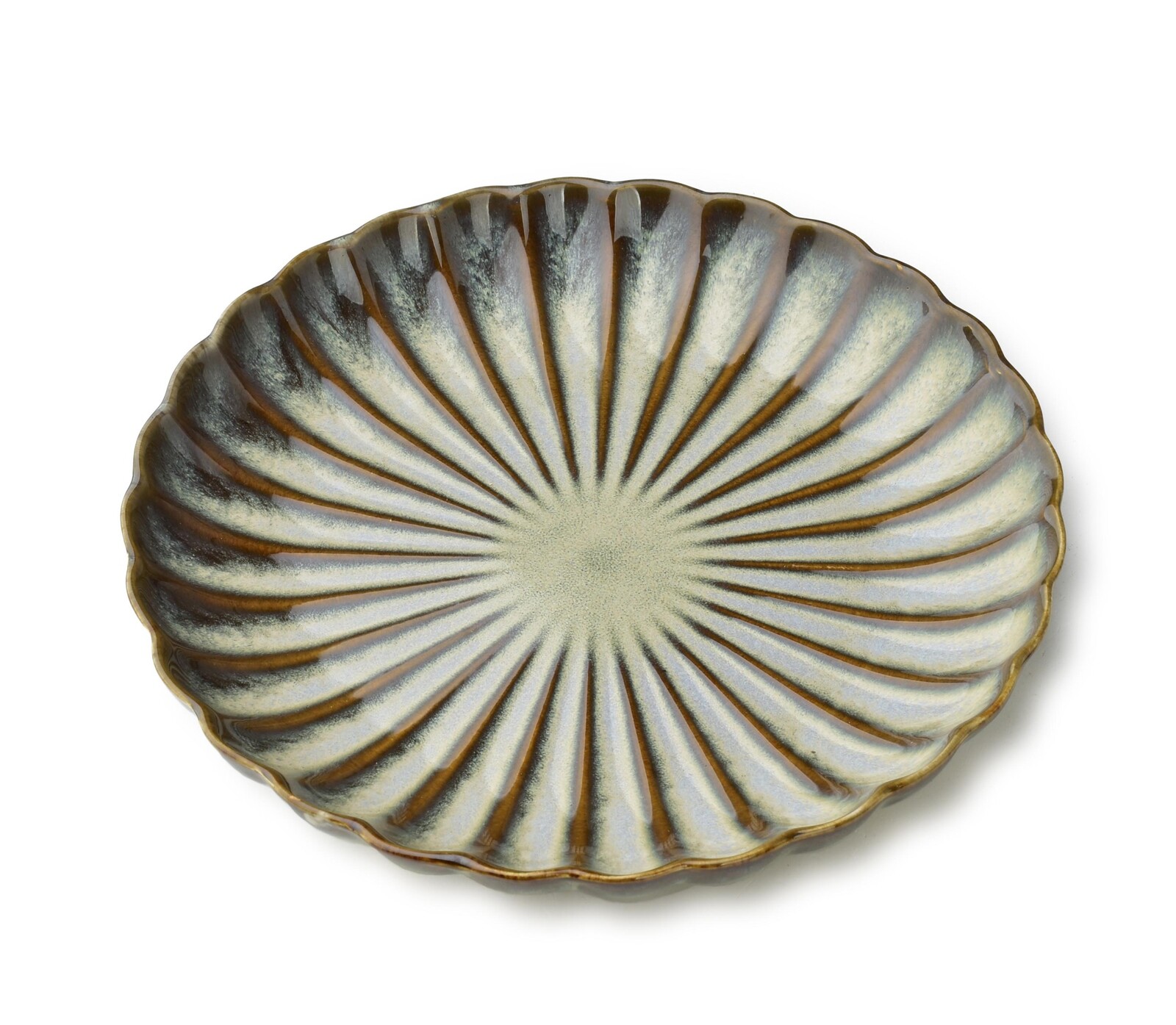 Dezertní talíř EVIE GREEN 20,5 cm zelený