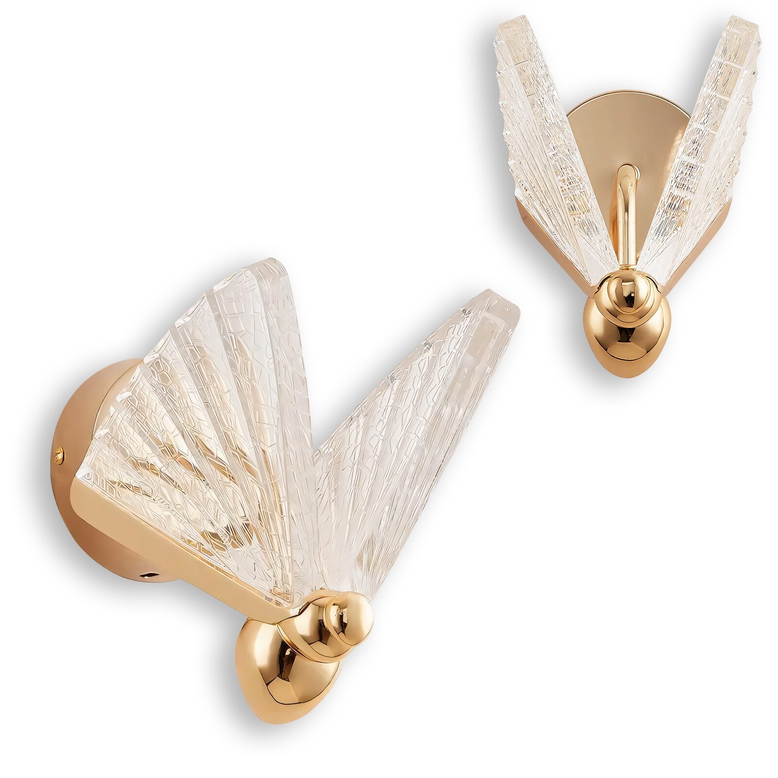 Nástěnné LED svítidlo LHJ104-1W zlaté/teplá bílá