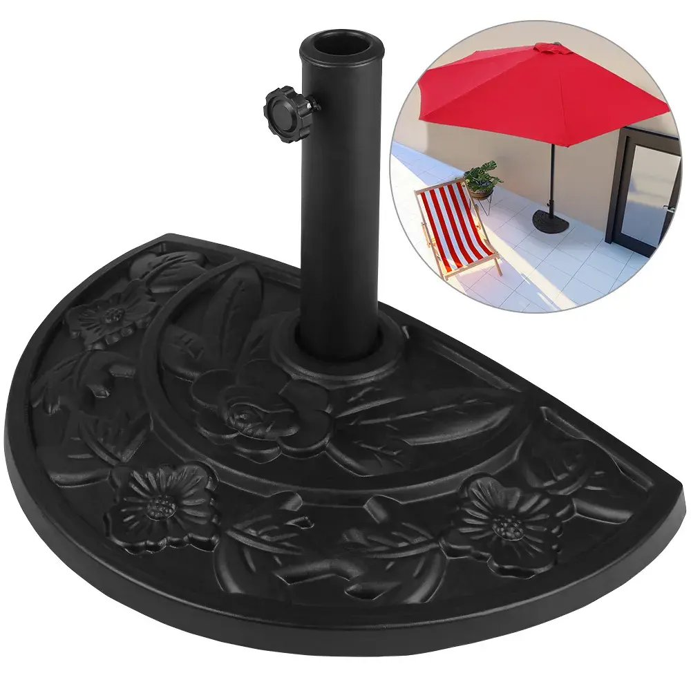 Podstavec pod slunečník Round černý