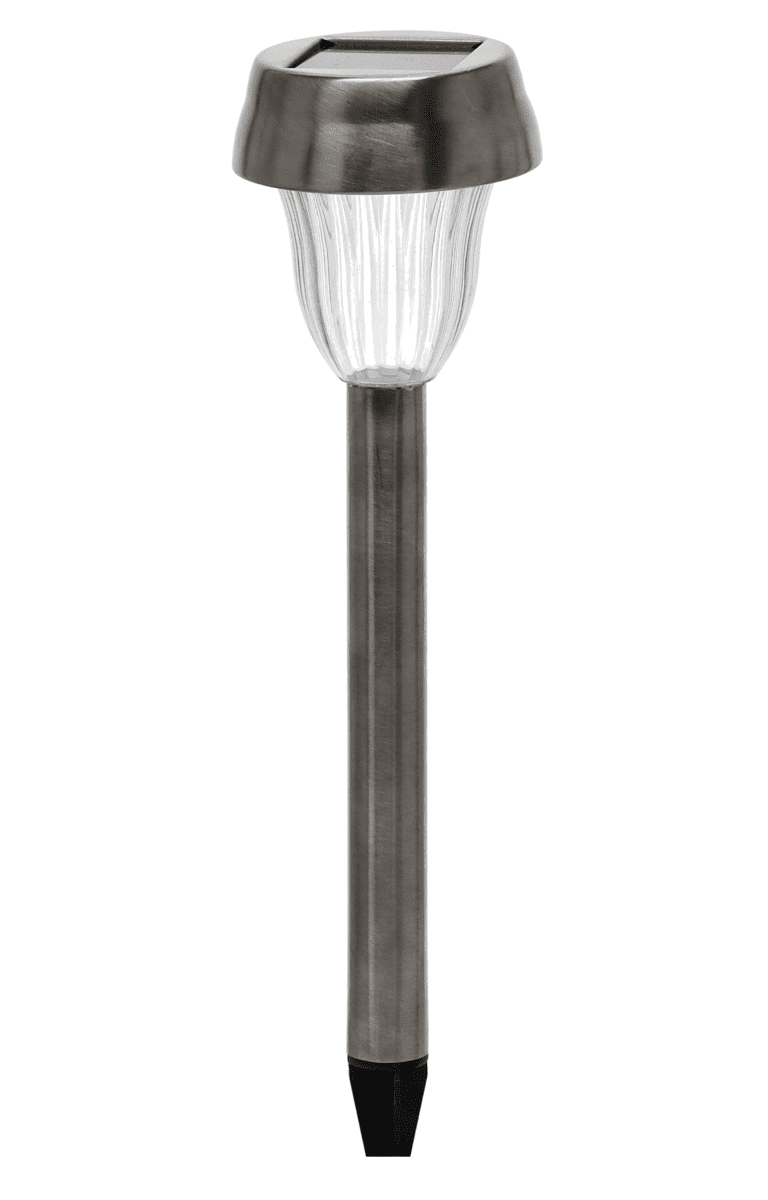 Solární LED lampa Mino studená bílá/stříbrná