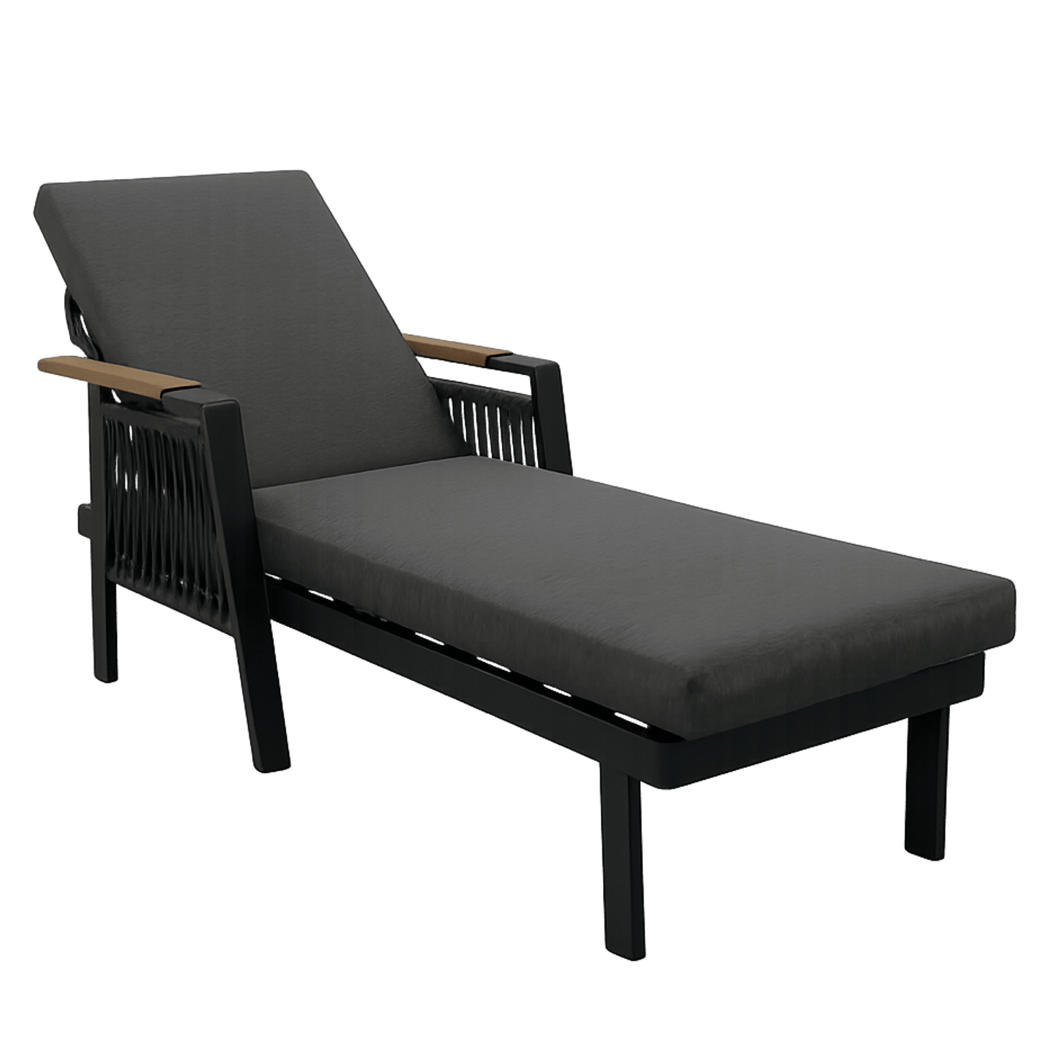 Zahradní lehátko Skopje šedé