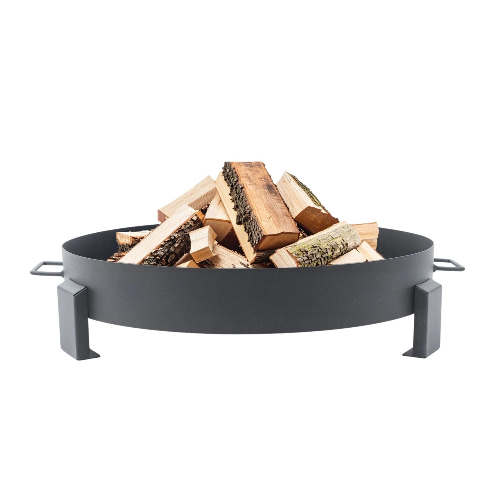 Zahradní ohniště s úchyty Lively 60 cm černé