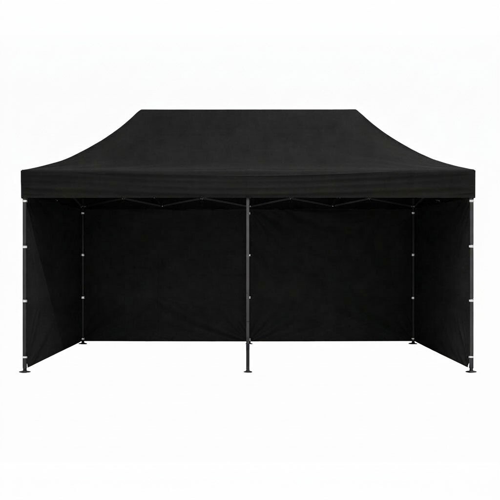 Zahradní rozkládací párty stan Goldie 3x6 m černý