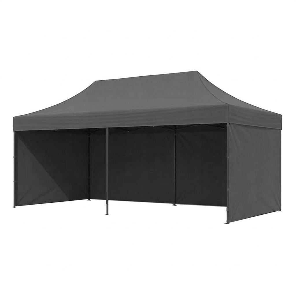 Zahradní rozkládací párty stan Goldie 3x6 m šedý