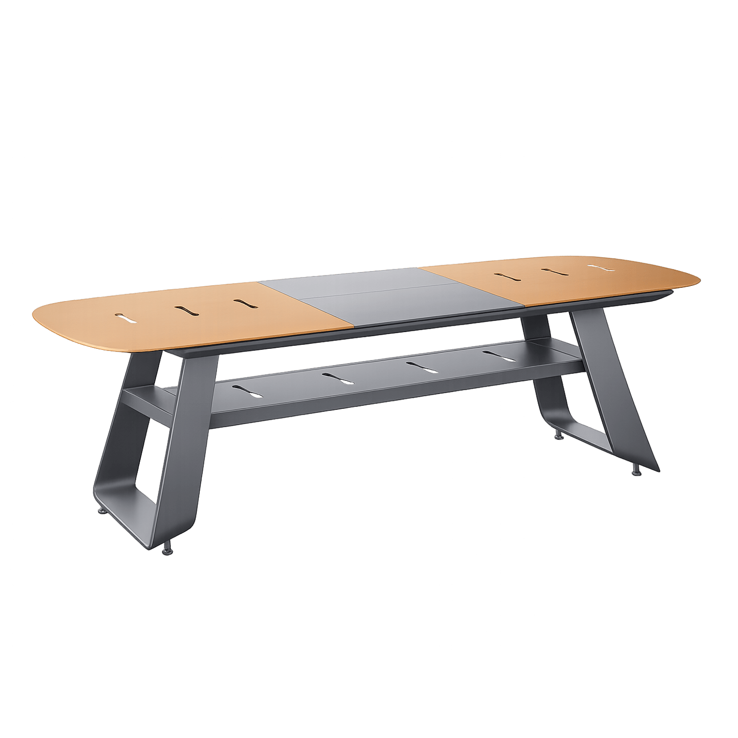 Zahradní rozkládací stůl Thompson 180/240 cm hnědo-šedý