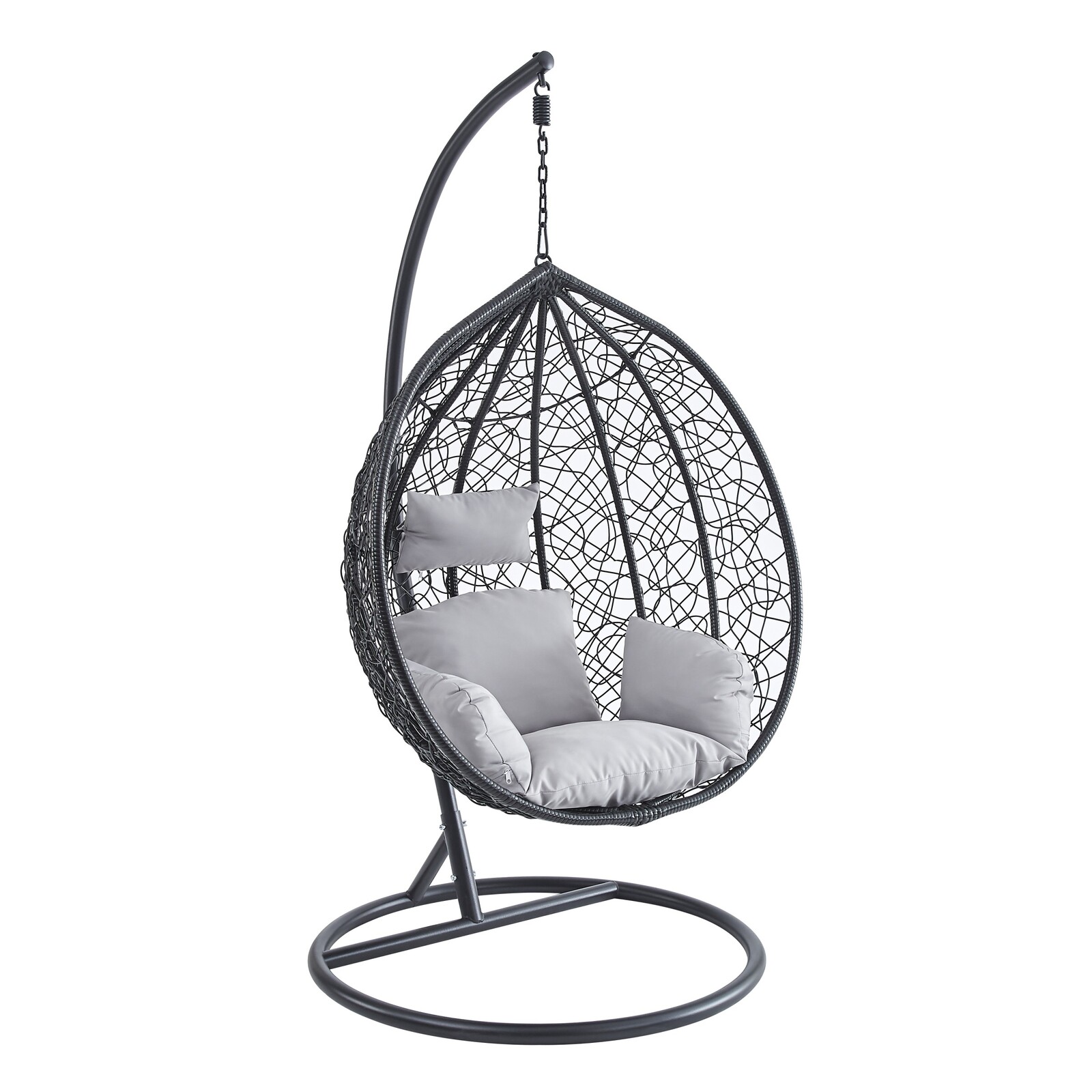 Závěsné houpací křeslo Houseland Mira L černé