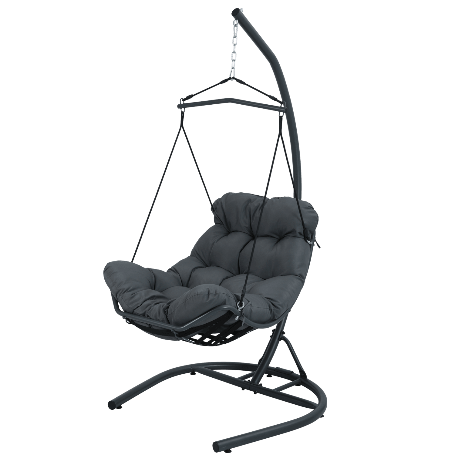 Závěsné houpací křeslo Tumber antracitové