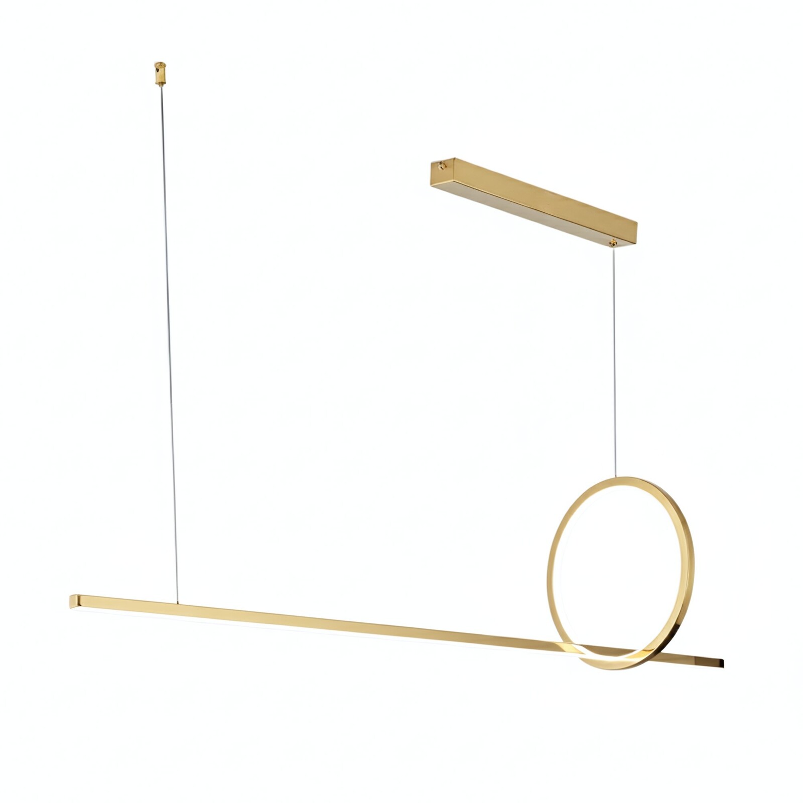 Závěsný LED lustr LHJ111-CP C zlatý/teplá bílá