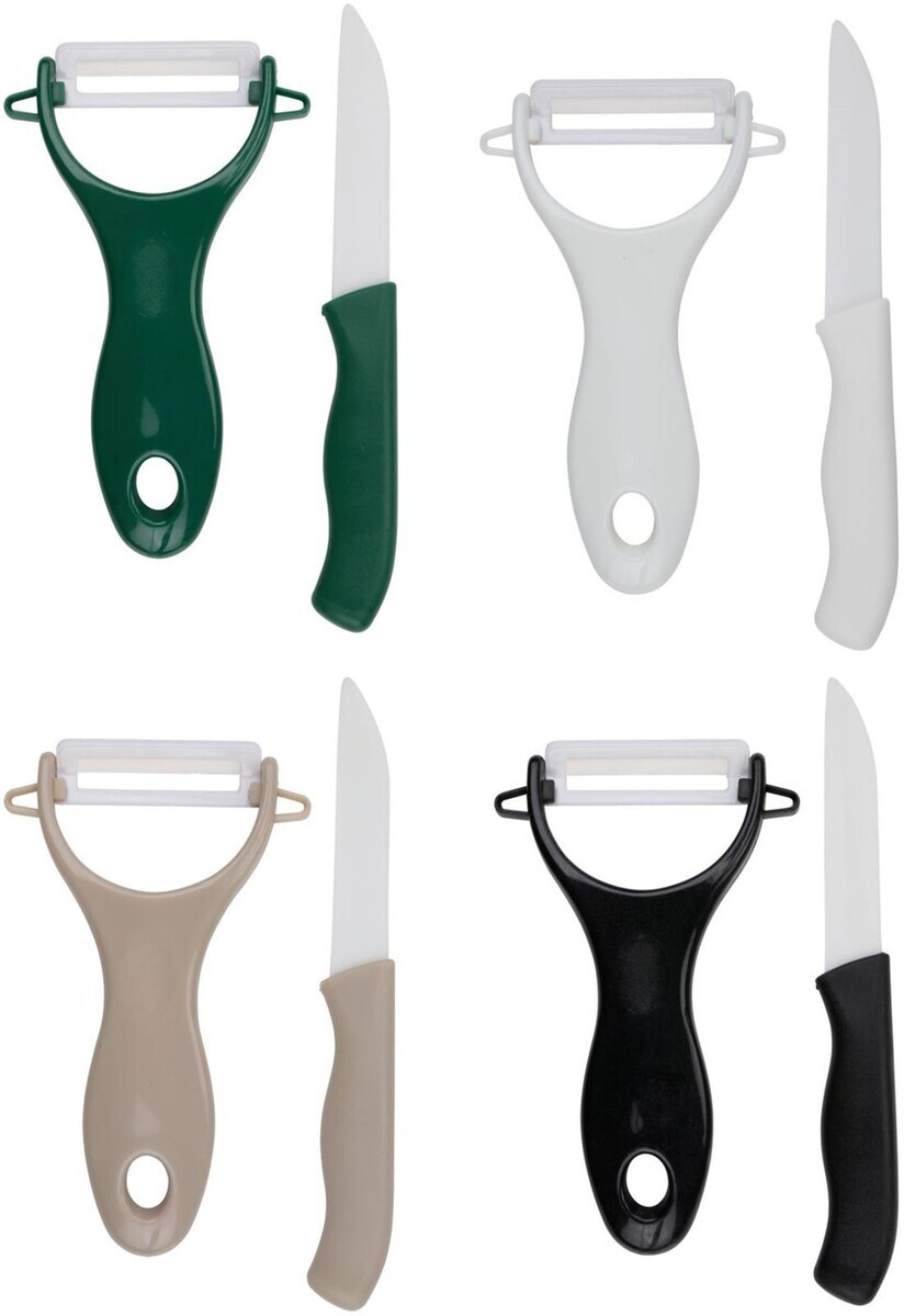 EDCO - Nôž keramický a škrabka Alpina rôzne farby