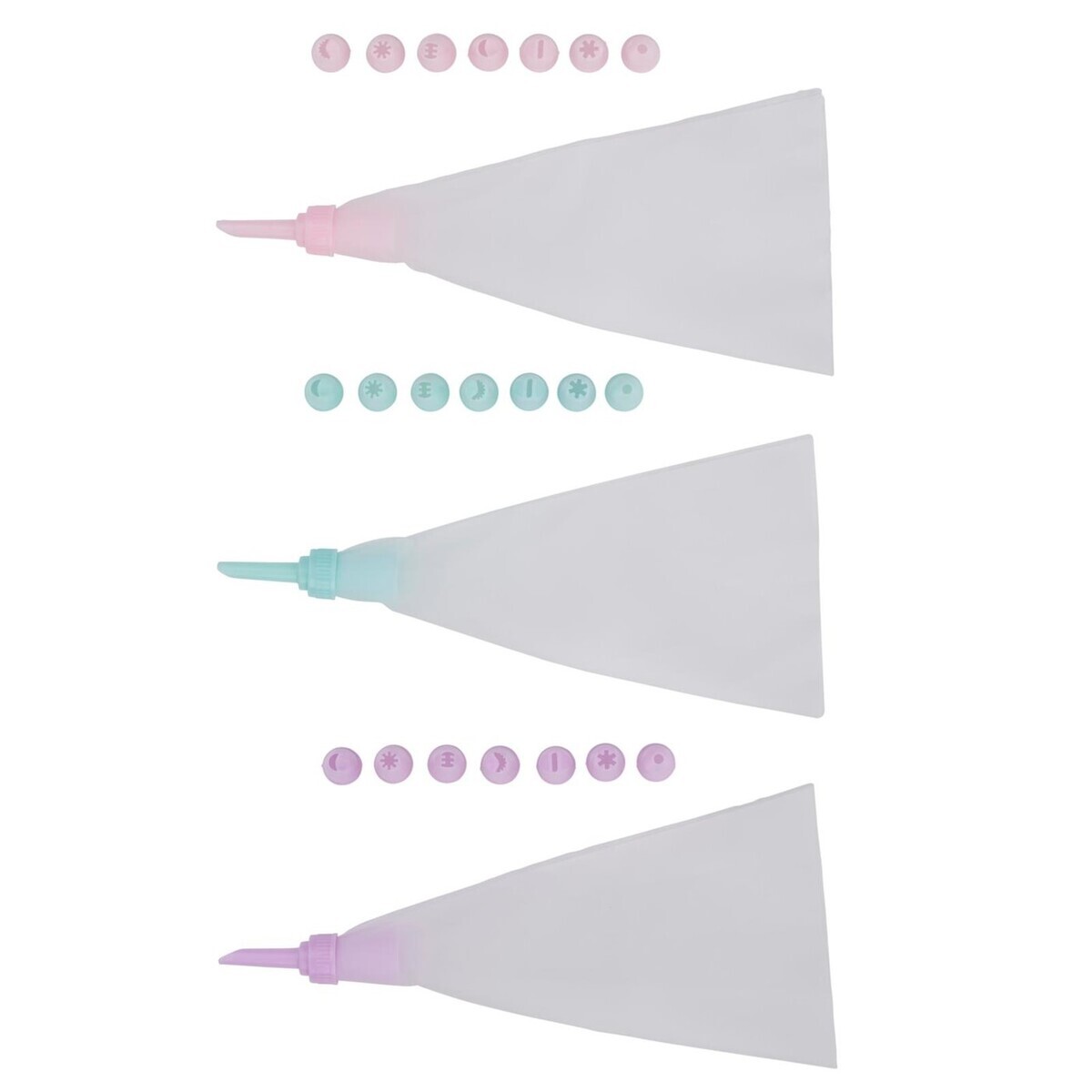 EDCO - Vrecko cukrárenské a špičky 8ks rôzne farby