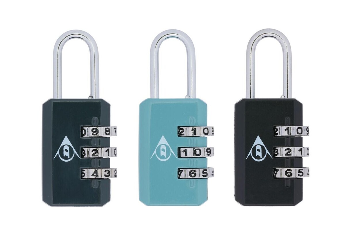 EDCO - Zámok kombinačný Dunlop Travel rôzne farby