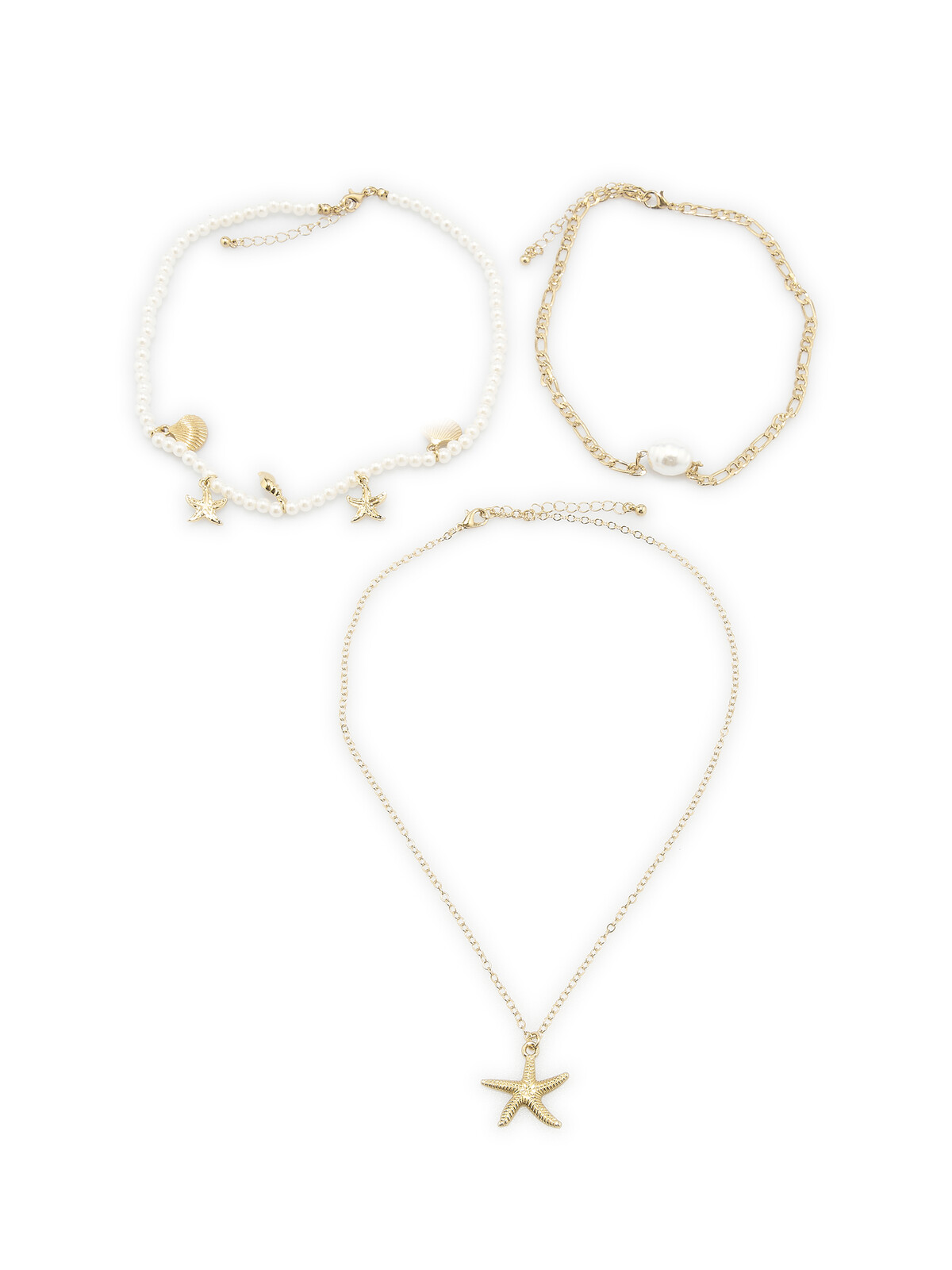 GATE Balenie 3 náhrdelníkov s príveskami