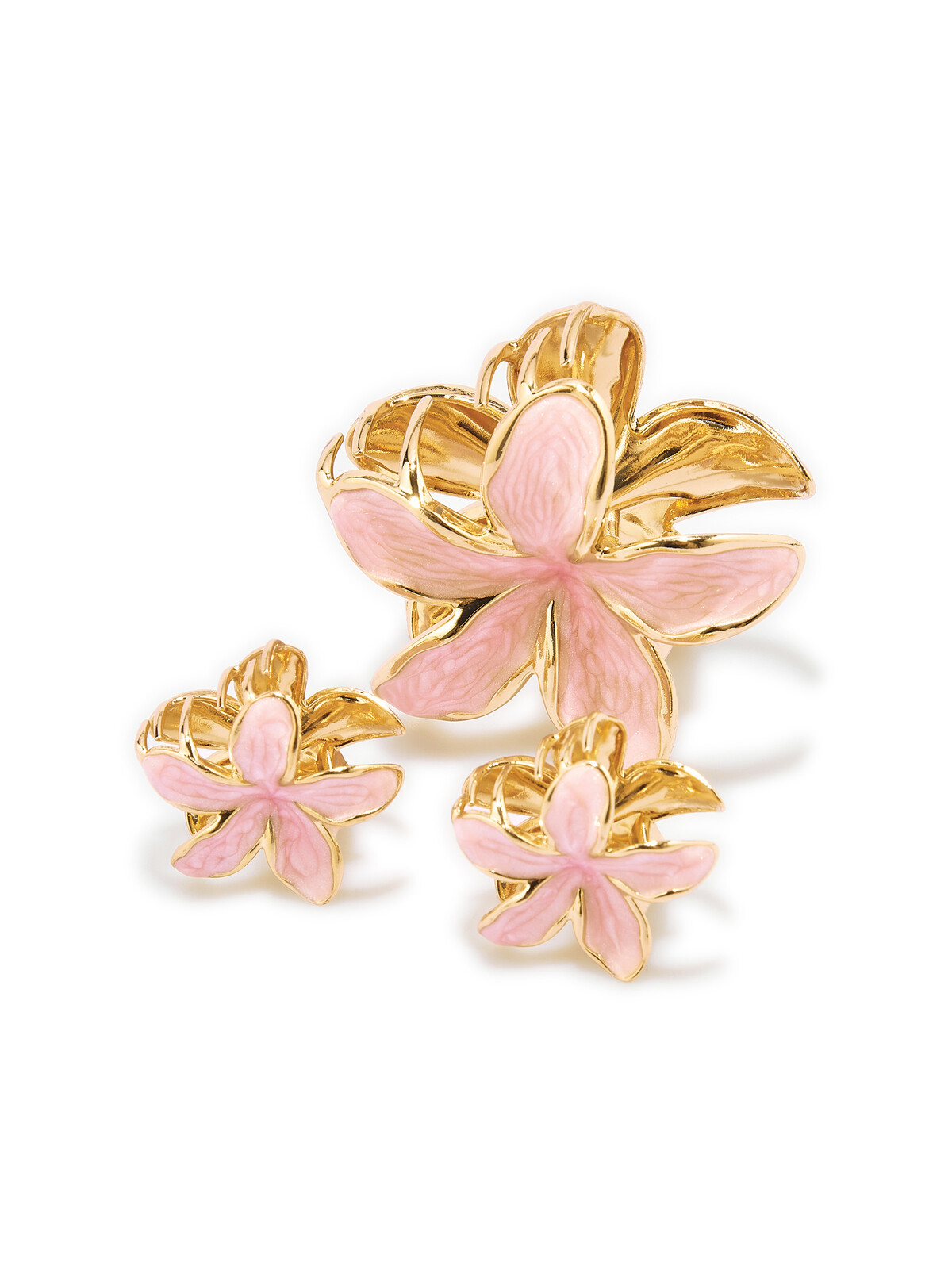 GATE Balenie 3 kvetinových štipcov do vlasov