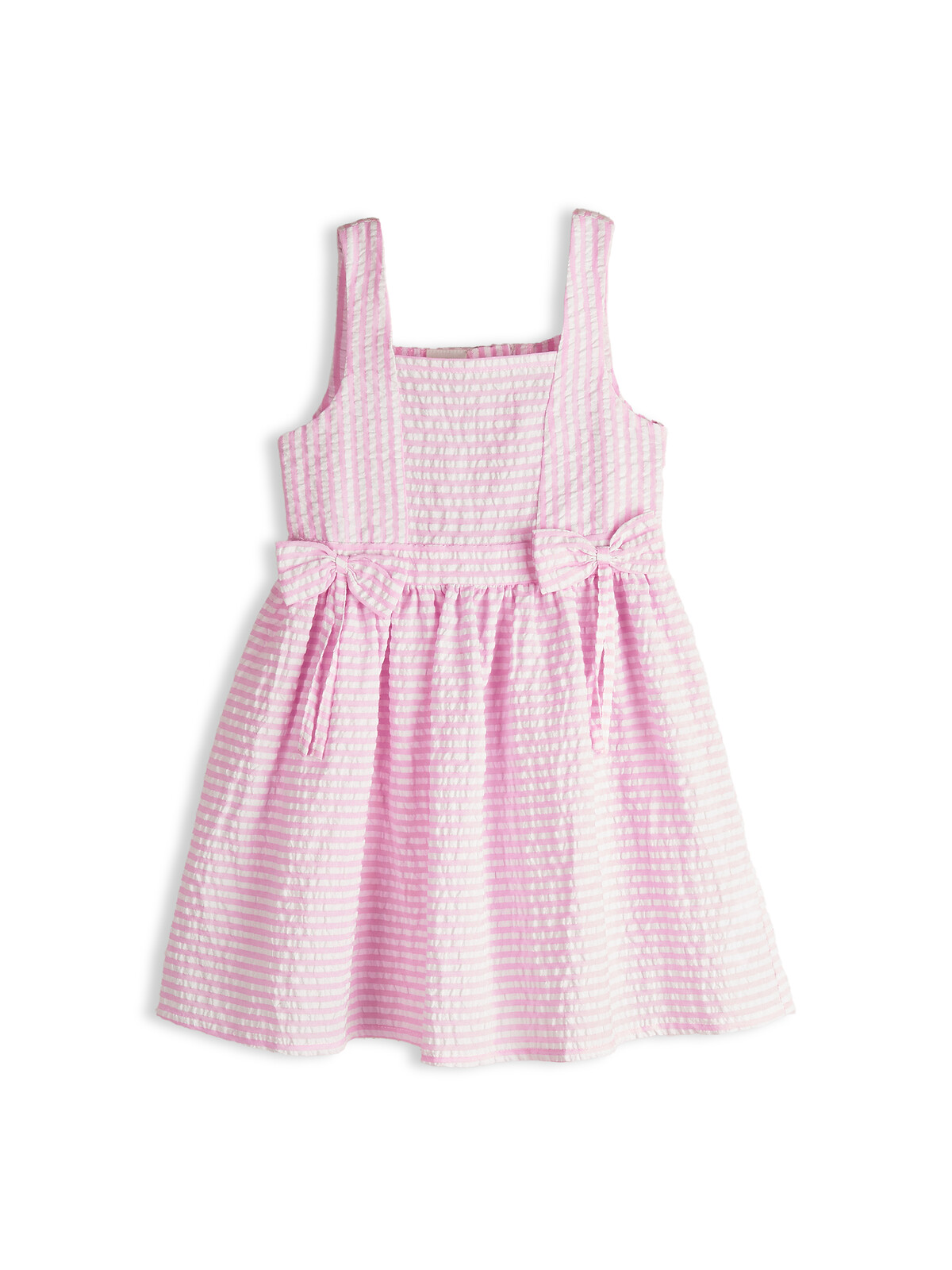 GATE Prúžkované šaty s mašličkami