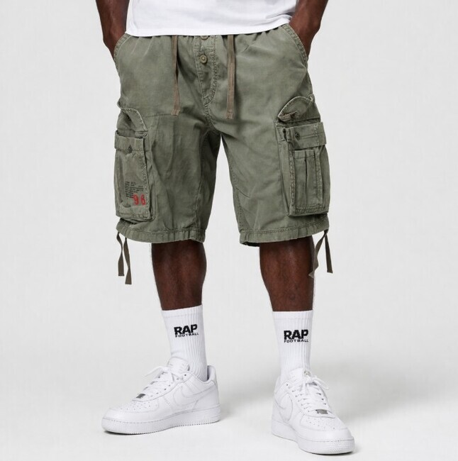 Kraťase Surplus Airborn Vintage Shorts Olive - L