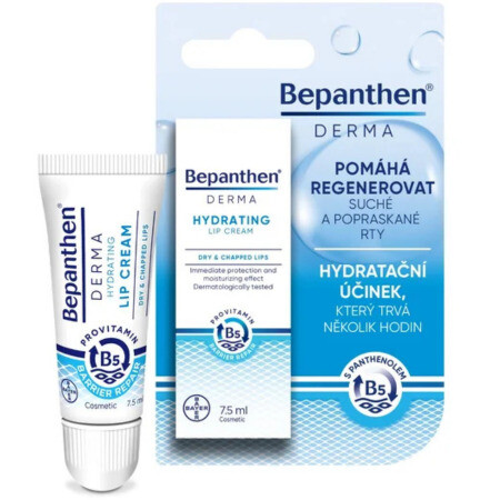 BEPANTHEN Derma hydrating tyčinka na pery s panthenolom 7,5 ml