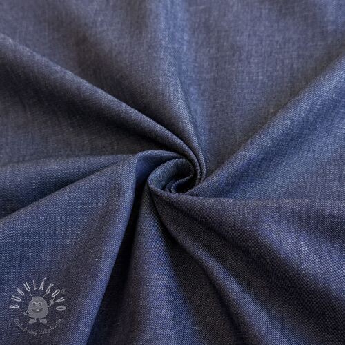 Bavlnená látka JEANS Chambre dark blue
