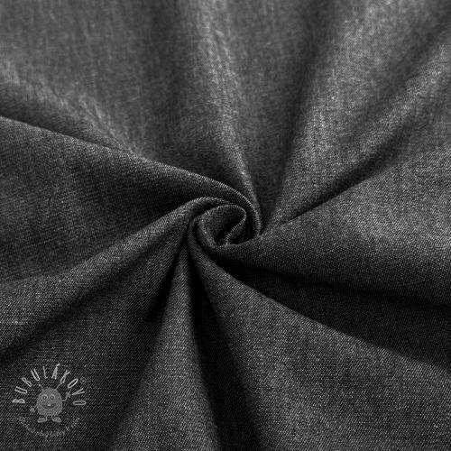 Bavlnená látka JEANS Chambre black