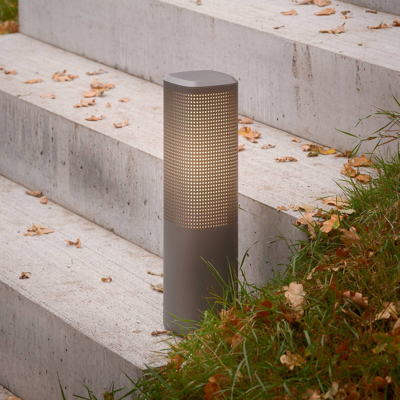 Stojacie svietidlo Sidara 45 Seaside, antracitová, hliník, IP44, E27