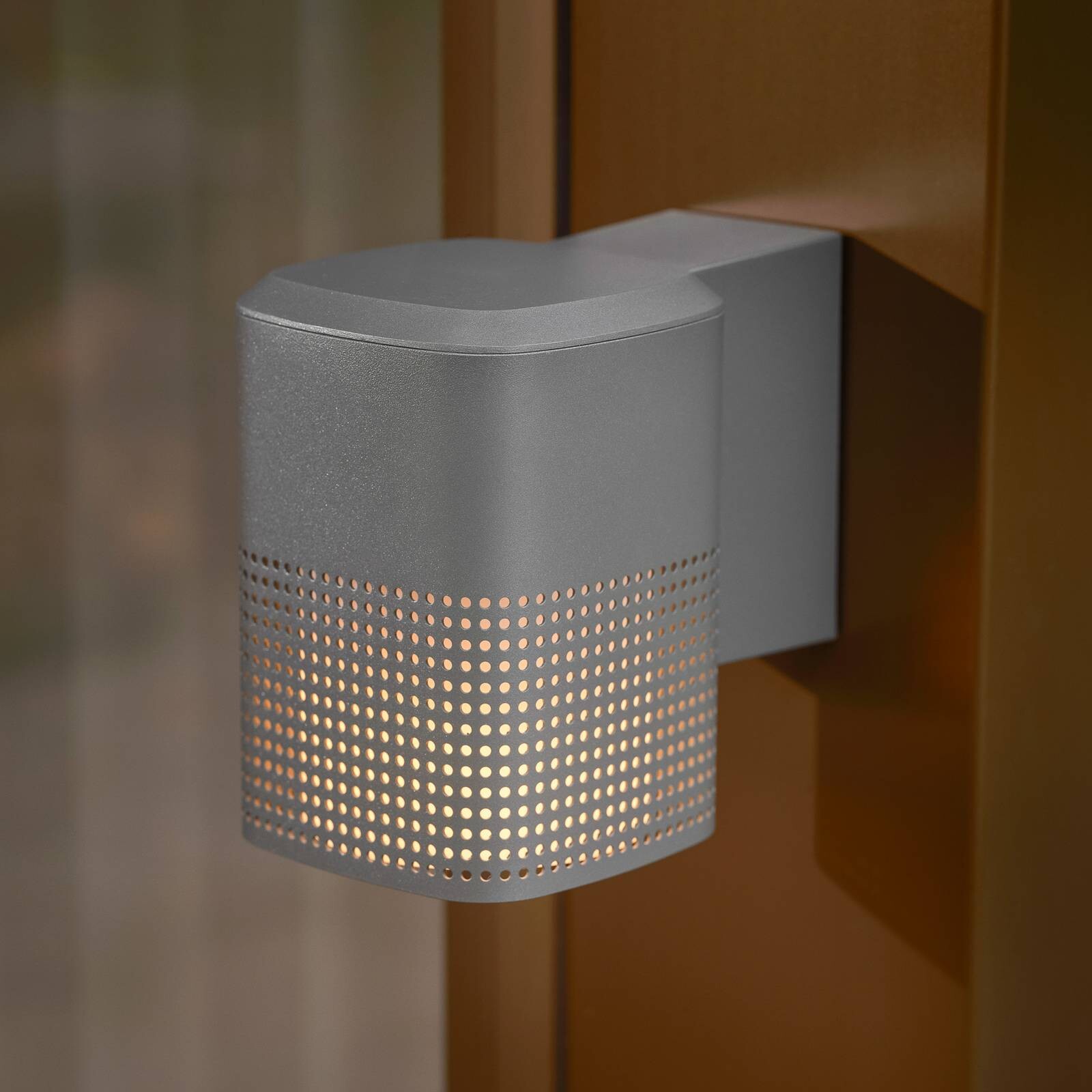 Vonkajšie nástenné svietidlo Sidara Seaside, antracitová farba, IP54, E27