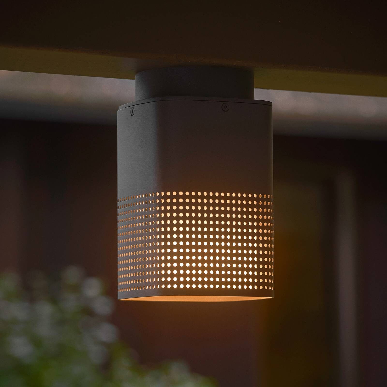 Vonkajšie bodové svietidlo Sidara Seaside, antracitová farba, IP54, E27