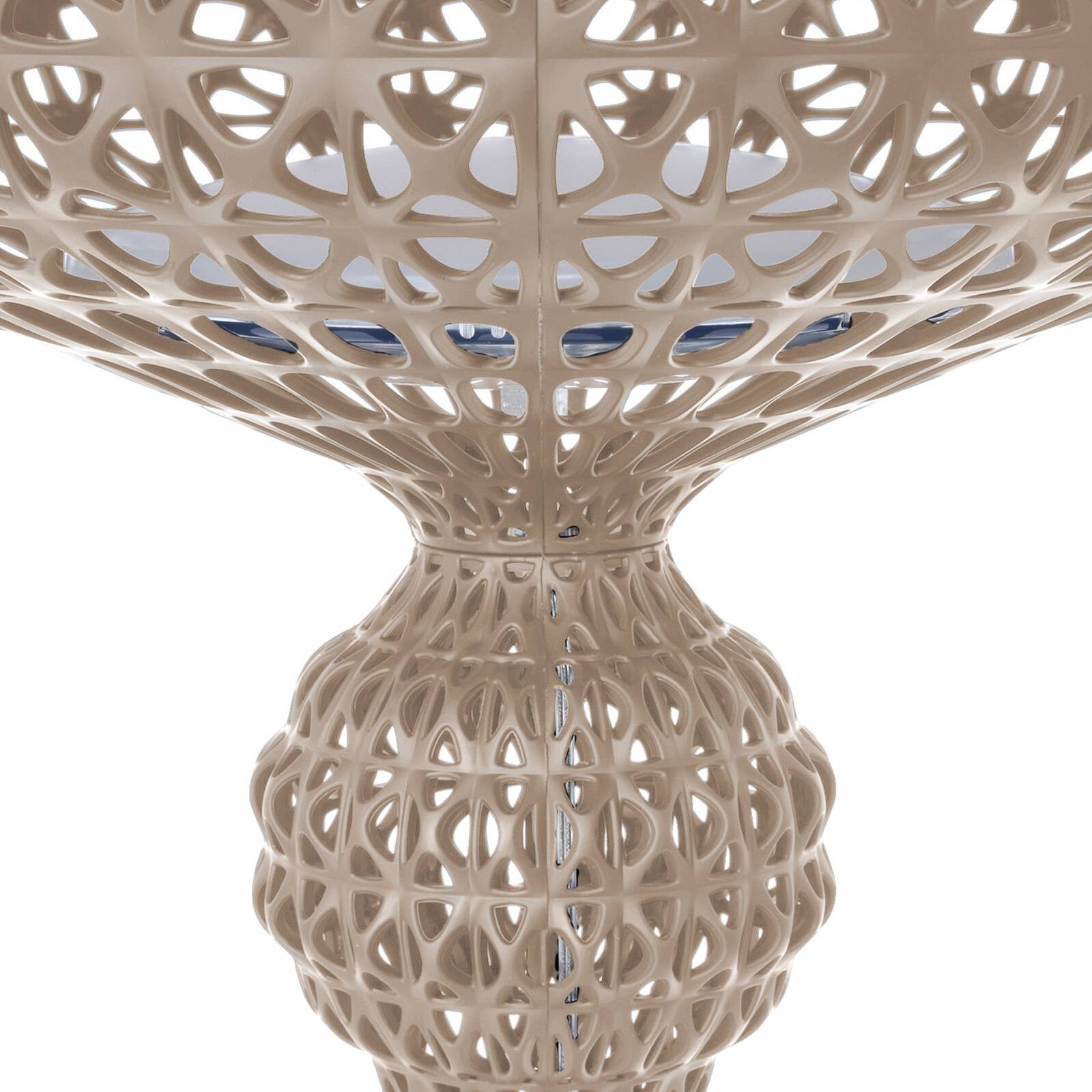 Kartell LED stojacia lampa Kabuki, holubia sivá, 166 cm, stmievateľná