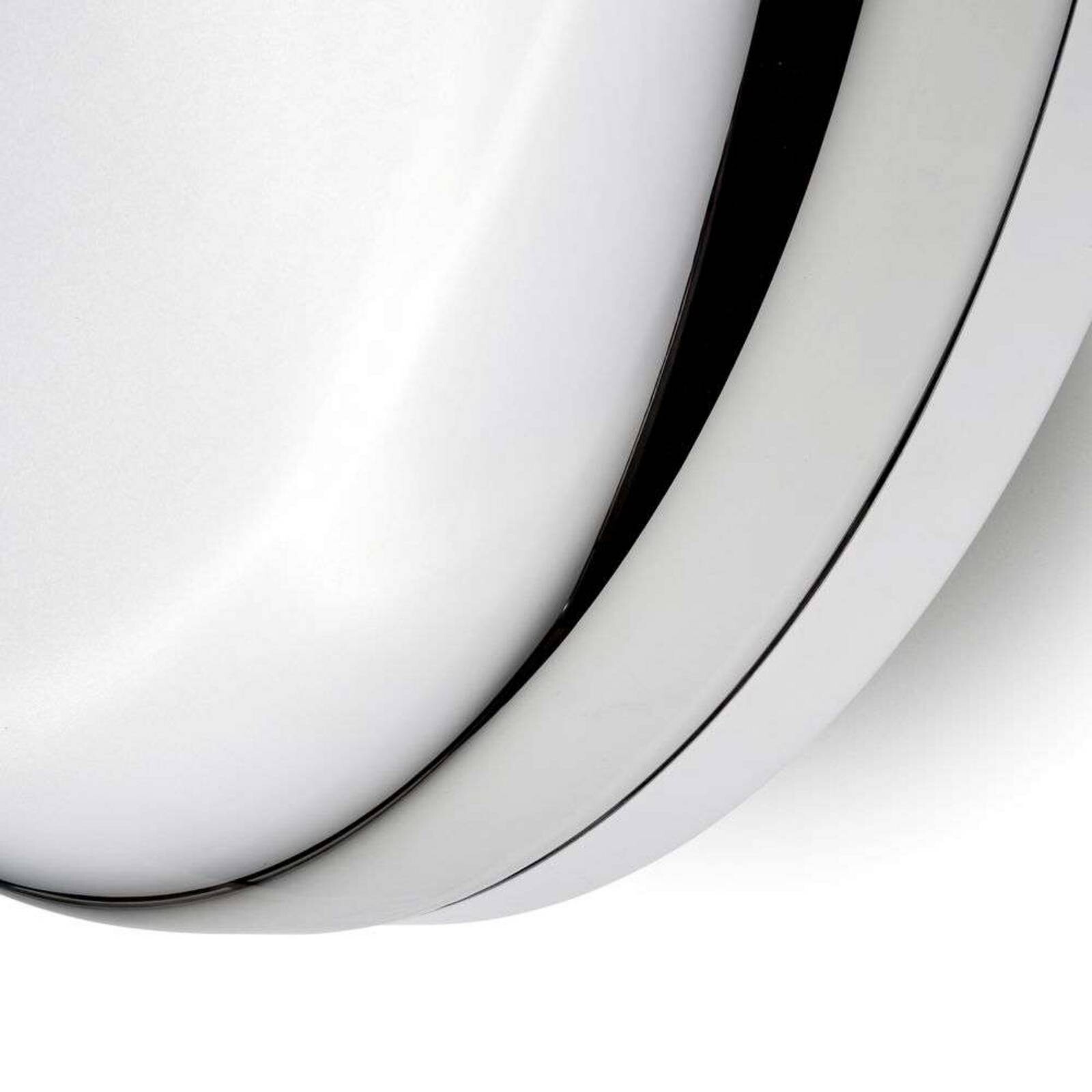 Nástenné svetlo Endless od DESIGN BY US, chróm, IP54, zrkadlové sklo