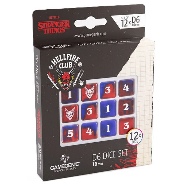 Gamegenic Sada kociek Stranger Things: Hellfire Club (12xD6)