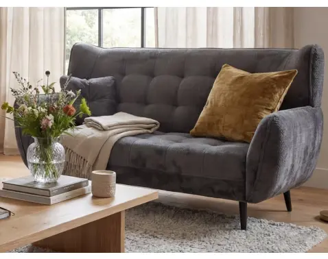 Dvojmiestna pohovka Namur, antracitová látka%