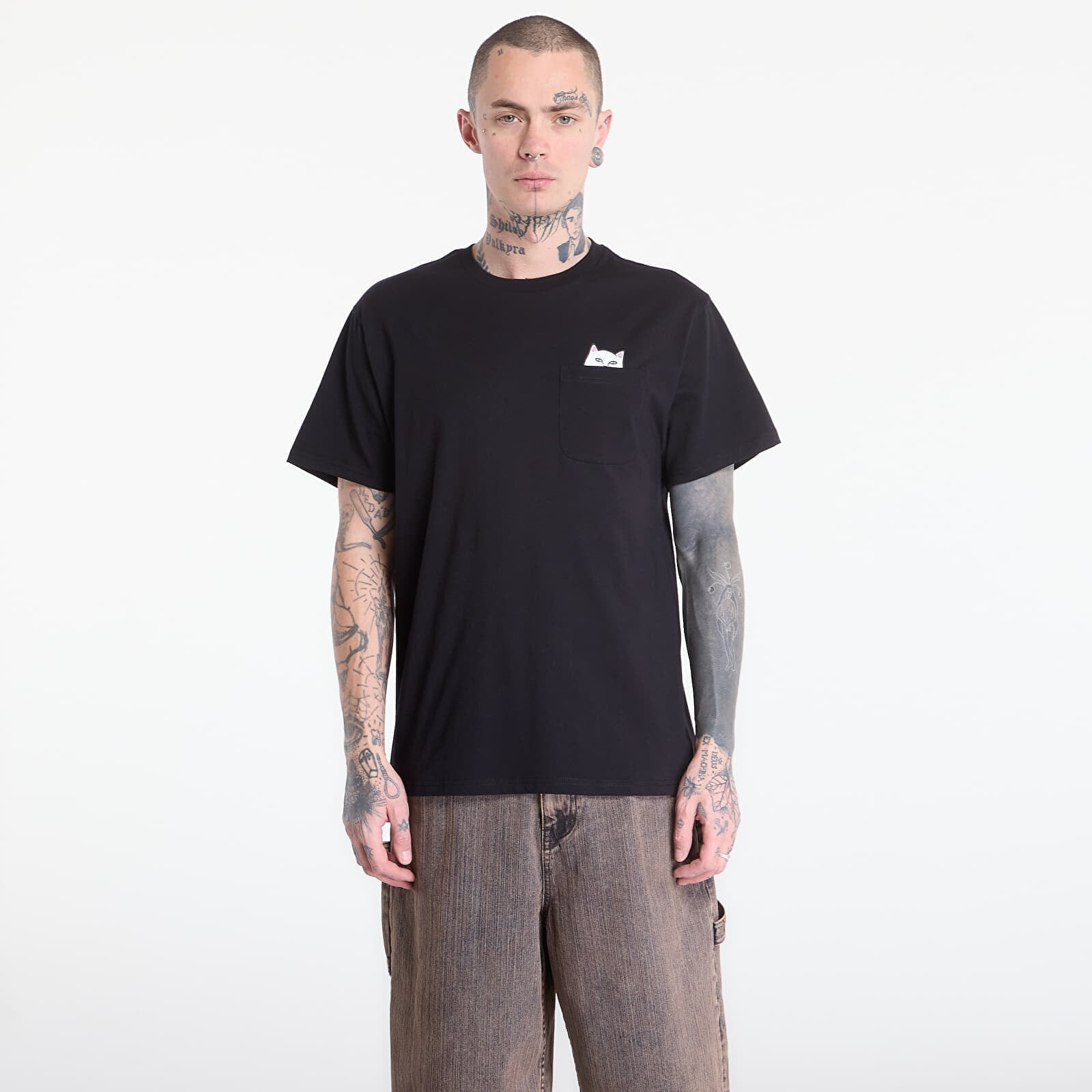Tričko RIPNDIP Lord Nermal S/S Pocket Tee Black L