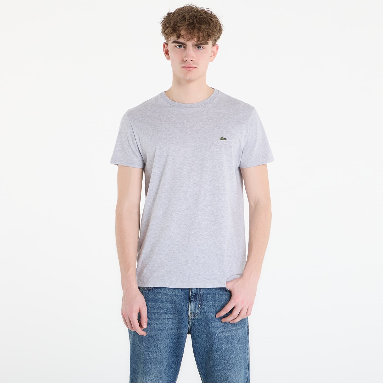Tričko LACOSTE Tee-Shirt Silver Chine 5