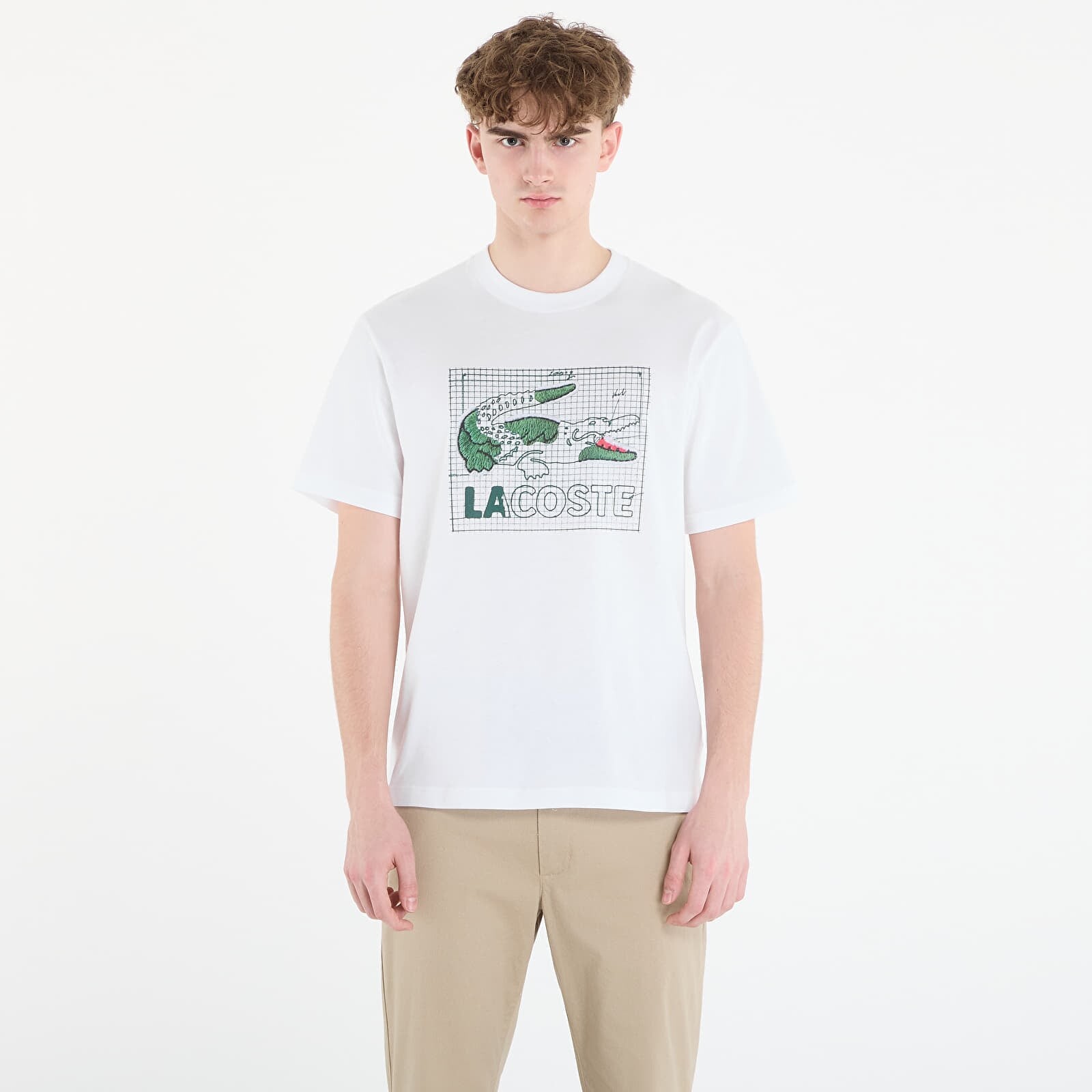 Tričko LACOSTE Tee-Shirt White 4
