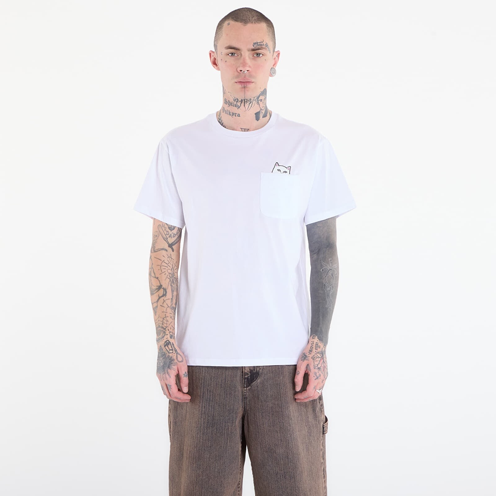 Tričko RIPNDIP Lord Nermal S/S Pocket Tee White S
